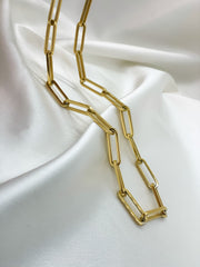 Paper Pin Link Necklace
