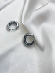 Sade Silver Huggie