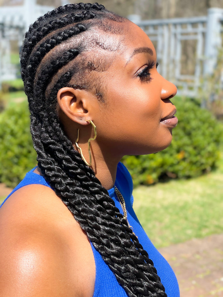 Outline Of Africa Earrings