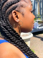 Outline Of Africa Earrings
