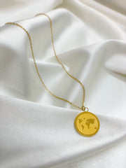 World Map Pendant