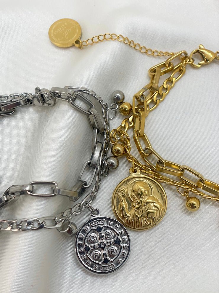 Coin Charm Bracelet