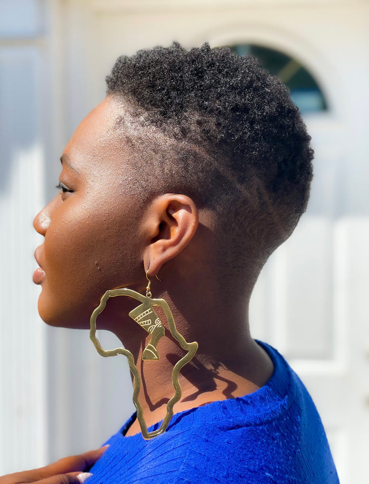 Queen Nefertiti Vintage Earrings