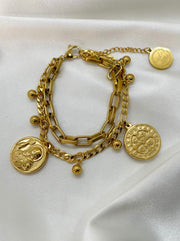 Coin Charm Bracelet