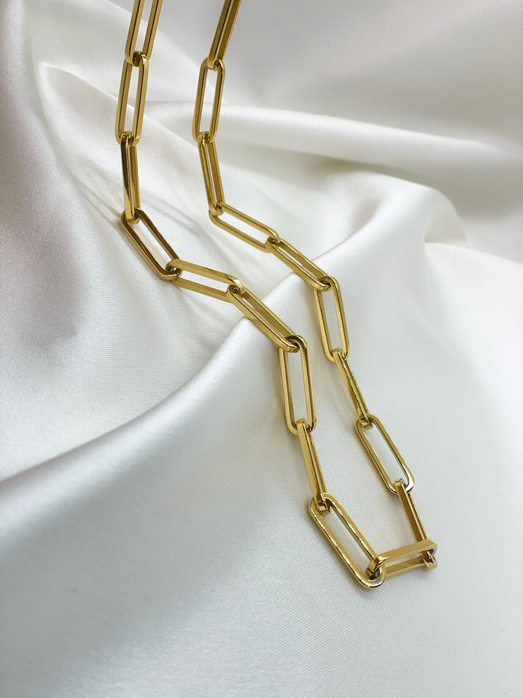 Paper Pin Link Necklace