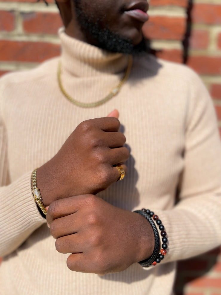 Magnetic Leather Bracelet