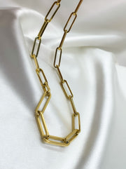 Paper Pin Link Necklace