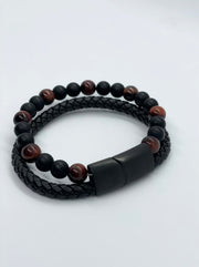 Magnetic Leather Bracelet
